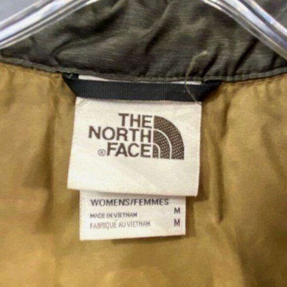 North Face Womens M Thermoball Eco Snap Puffer Puffy Jacket Coat Olive Green - Picture 8 of 9